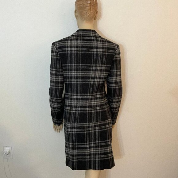JONES NEW YORK 100% wool plaid 2-piece jacket & skirt suit set NWOT size 6 - Picture 3 of 6